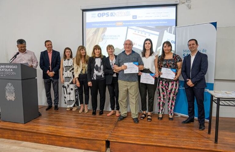 Foto de entrega de certificados