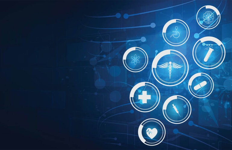 Ilustración de salud y datos