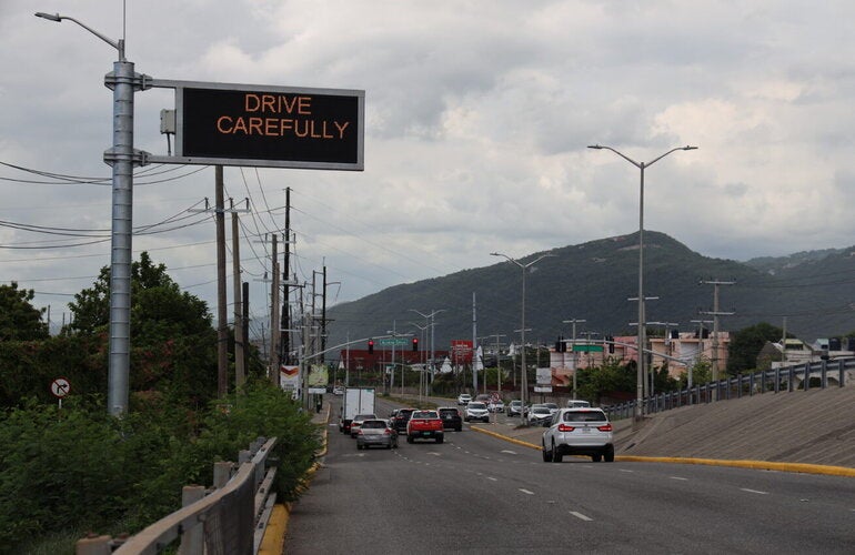 Roadway in Jamaica