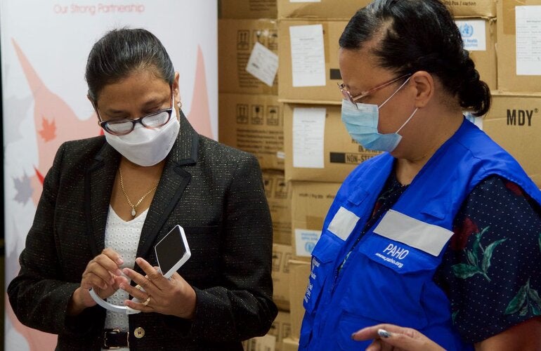 CMO looks at donation