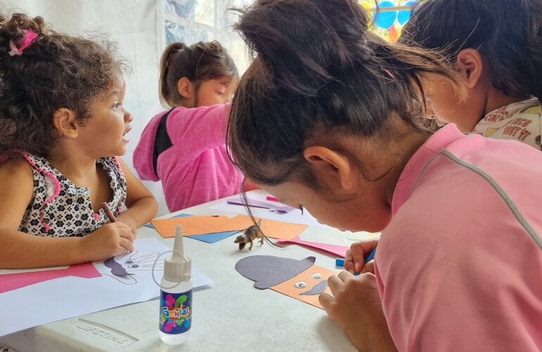 Ludoterapia en Ocotepeque hnd 