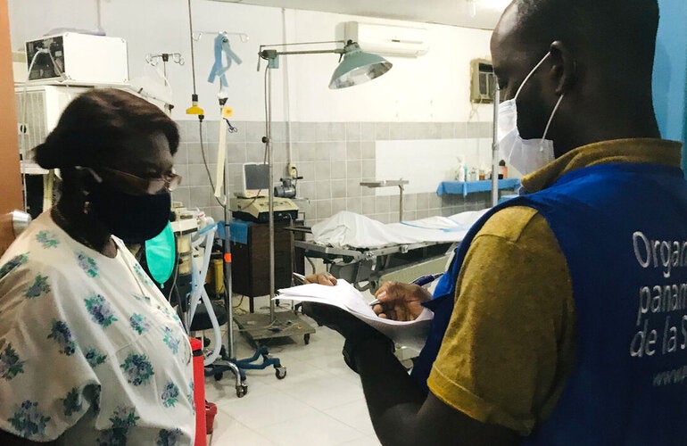 Trabajo de campo OPS/OMS enfrentamiento a COVID-19