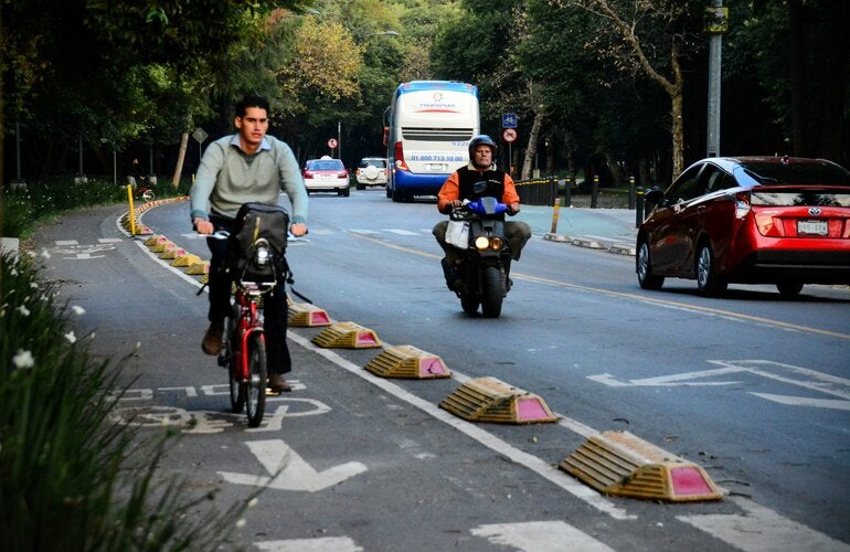 Usuarios de la vía en CDMX