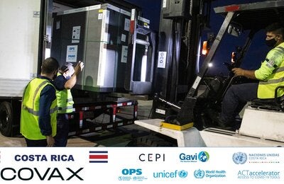 Cargamento siendo trasladado