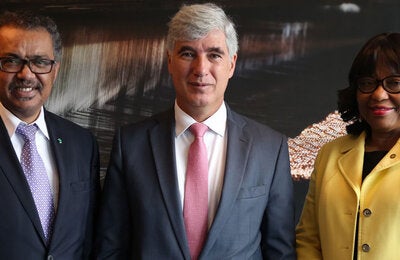 Dr. Tedros, Juan Pablo Uribe Restrepo, Dra. Carissa F Etienne