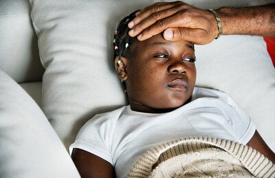 Girl with a fever