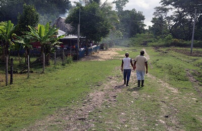 people walking jungle