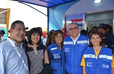 PAHO staff Brazil/Paraguay border