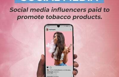 social media smoking 