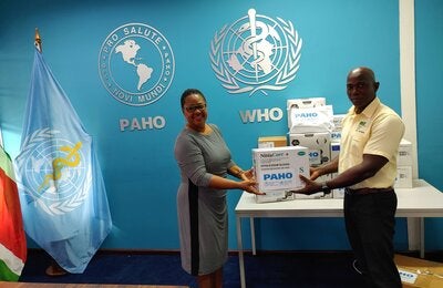 For effective respond to COVID-19 Pandemic: PAHO Suriname donates PPE to Primary Health Care
