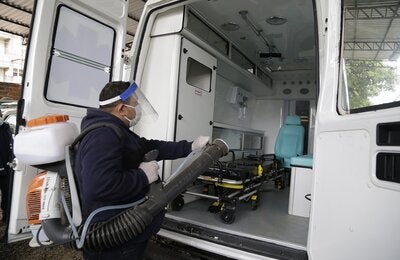 Esterilización de ambulancia