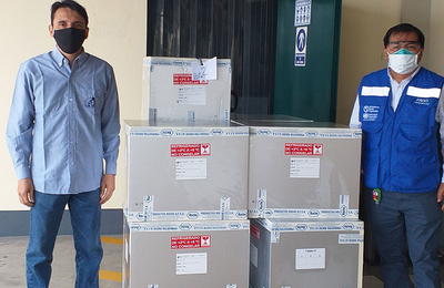 Donación de insumos para pruebas COVID