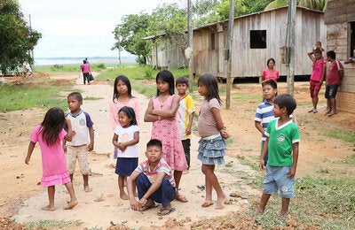 Indigenous children from remote areas