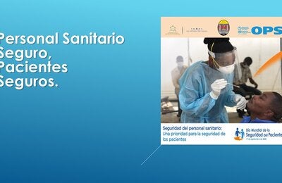 Enfermerá, toman muestra de paciente