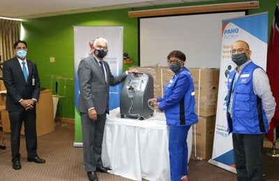 PAHO/WHO Donates Oxygen Concentrators to Trinidad And Tobago’s Ministry of Health 