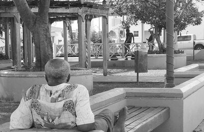 Elderly man in the park