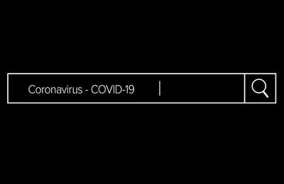 Search bar with term 'Coronavirus - COVID-19'