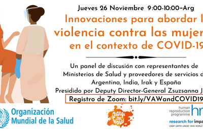 Evento OMS: Violencia contra las mujeres
