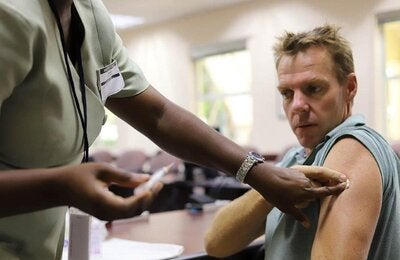 Adult male vaccinated