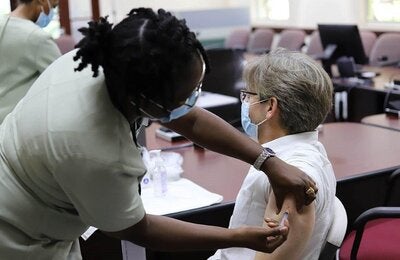 Adult male vaccinated