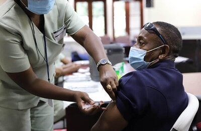 Adult male vaccinated