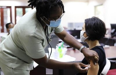 Adult female vaccinated