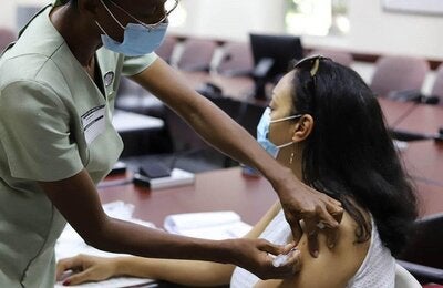 Adult female vaccinated