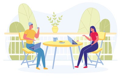 Remote family gathering