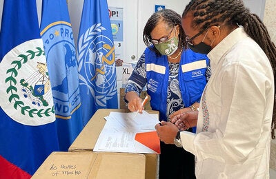 belize paho prison donation