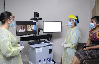 Inauguración de tele medicina en San Marcos
