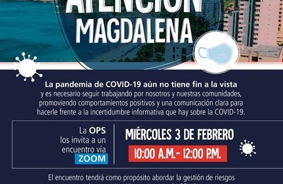 Tarjeta invitacion Taller Covid Magdalena