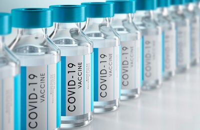 COVID-19 vaccine flasks