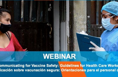 vaccine safety comms HCW
