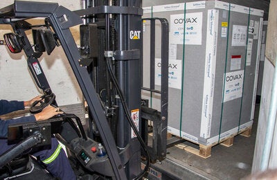 COVID-19 vaccine shipment arrivals