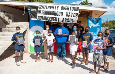 PAHO-WHO donates tablets to the Over-the-Hill Community Development Partnership