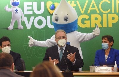 Lançamento da campanha de vacinação contra a gripe no Brasil