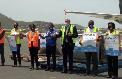 COVAX vaccines arrival LCA