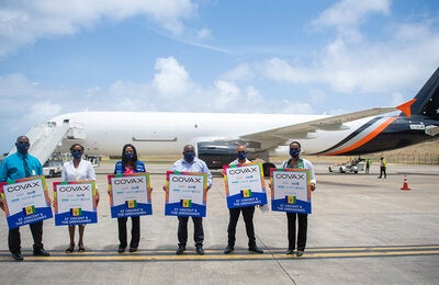 COVAX vaccines in VCT