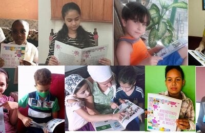 Niñas y niños aprenden con la historieta