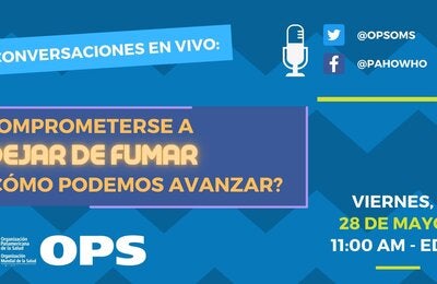 Ilustración que anuncia el título del FBLive y los datos de fecha y hora para conectarse