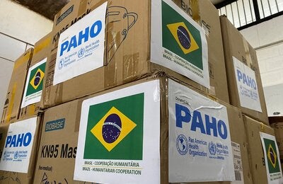 Brazil and PAHO donate crucial protective equipment in support of the COVID-19 response in Suriname