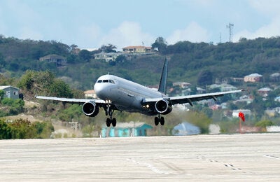 Flying in the Caribbean