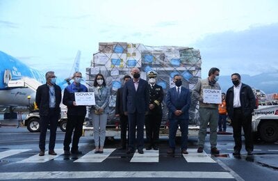 Ecuador recibe nueva entrega de vacunas contra la COVID-19 a través del Mecanismo COVAX
