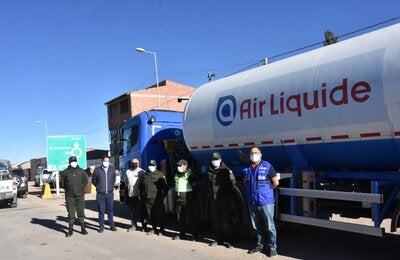 Llegada Oxigeno Bolivia