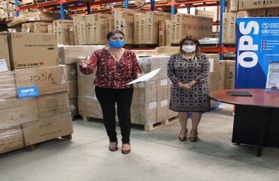 Representante OPS/OMS y Ministra de Salud en Hondura