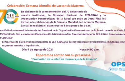 Invitación evento lactancia materna