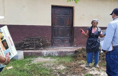 Comunicación de riesto, en Choluteca HND