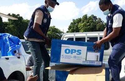 PAHO personnel supporting in the field