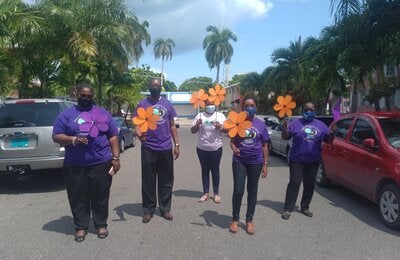 PAHO-STAFF participating in the Alzheimer's Awareness Virtual Walk
