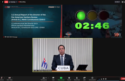 Ministro Salud Pública de Cuba